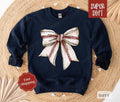 Baseball Bow Sweatshirt, Game Day Baseball Crewneck, Womens Sweatshirt, Fall Sweater T-Shirts, Hoodie | GrindPrints.com