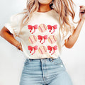 Baseball Coquette Bow Shirt, Glitter Baseball Shirt, Soft Girl Era Shirt, Baseball Mom Gift Shirt, Coquette Baseball...
