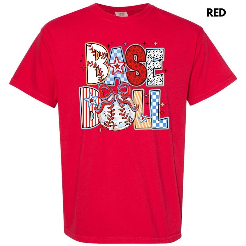 Baseball Crazy Pattern Comfort Colors T-Shirt 'NLB' Hoodie, Sweatshirt | GrindPrints.com