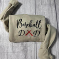 Baseball Dad embroidered sweatshirt;Baseball embroidered crewneck, baseball lover's sweatshirt; Father's Day gift; gift...