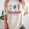 Baseball Game Day Comfort Colors Shirt, Retro Baseball Shirt, Women's Baseball Shirt, Sports Mom Shirt, Mom Baseball...