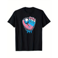 Baseball Glove Cotton Candy Drip T-Shirt for The Youth, Soft Fabric, Breathable, Comfortable Short Sleeve Tees Perfect...