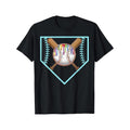 Baseball Home Plate Drip Ice Cream Softball and Baseball 1 Men's T-Shirt Personalized Printed Pattern, Casual Crew Neck...