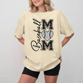 Baseball MOM Black & White Crewneck, Soft Cotton Unisex Shirt Hoodie, Sweatshirt | GrindPrints.com