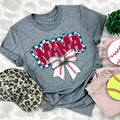 Baseball Mama Bow DTF Transfers - THIS IS NOT A SHIRT Hoodie, Sweatshirt | GrindPrints.com