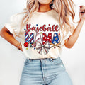 Baseball Mama T-Shirt, Baseball Coquette Bow T-Shirt, Baseball Bow T-Shirt, Baseball Mom, Game Day , Retro Baseball...