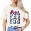 Baseball Mama TShirt, Cute Baseball T-Shirt for Moms, Trendy Baseball Coquette Tee, Soft & Comfortable Style Hoodie,...