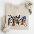 Baseball Mama, Sports, Mother's Day Sweatshirt, Women's Crew Neck, Crewneck T-Shirts, Hoodie | GrindPrints.com