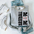 Baseball Mom Bow DTF Transfers - THIS IS NOT A SHIRT Hoodie, Sweatshirt | GrindPrints.com