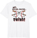 Baseball Sister Hey Brother Brother Swing T-Shirt Casual Menswear Casual Menswear Hoodie, Sweatshirt | GrindPrints.com