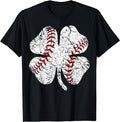 Baseball St Patricks Day Shamrock Cotton Short Sleeve Size S 5XL T-Shirts, Hoodie, Sweatshirt