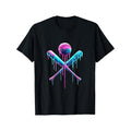 Baseball Cross Bat Sprinkles Drip Personality Print Pattern Casual Round Neck Short Sleeve Comfortable Version Cotton Short Sleeve Four Seasons Can G Made Usa T-Shirts, Hoodie, Sweatshirt
