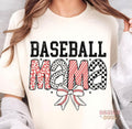 Baseball mama T-Shirt, game day baseball T-Shirt, retro checkered baseball T-Shirt, baseball coquette T-Shirt, baseball...