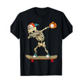 Baseball skateboard Skeleton Funny T-shirt 100% cotton T-shirt Made in USA Hoodie, Sweatshirt | GrindPrints.com