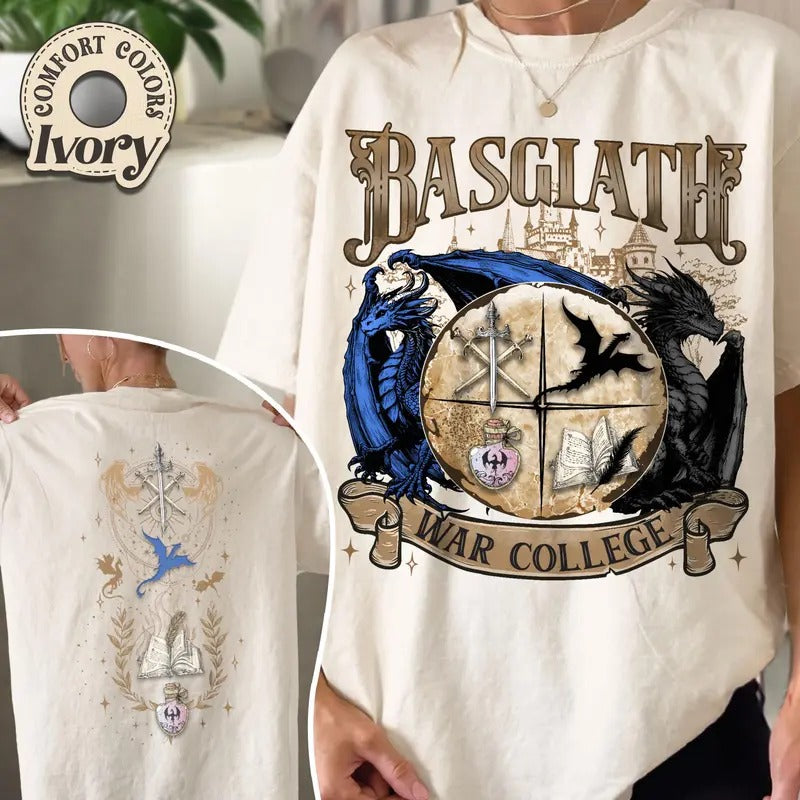 Basgiath War College  Shirt, Fourth Wing Fan Shirt, Riders Quadrant Shirt, Dragon Rider Shirt, Violant Little Thing Shirt...