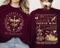 Basgiath War College 2-Sided Sweatshirt, Fourth Wing  s Shirts, The Empyrean Series, Violet Sorrengail Fantasy...