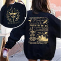 Basgiath War College 2 Sided Sweatshirt, Fourth Wing Shirts, The Empyrean Series, Violet Sorrengail Fantasy Book, Fourth...
