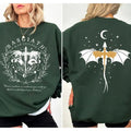 Basgiath War College 2 Sided Sweatshirt, Fourth Wing Sweatshirt, Dragon Sweatshirt, Fantasy Reader Shirt, Bookish T...