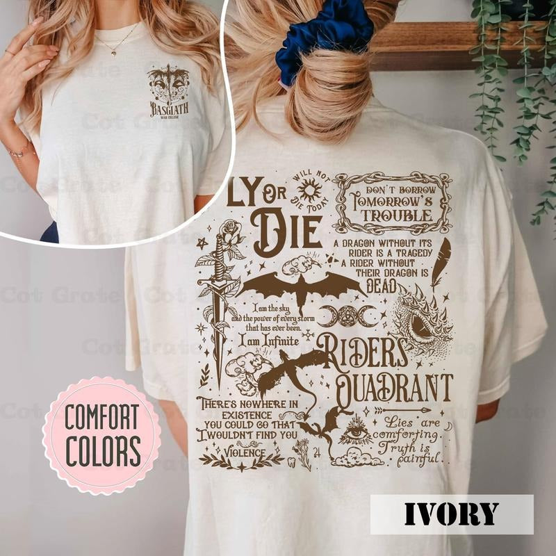 Basgiath War College Fourth Wing Shirt - Wing Leader Tee Best Price Hoodie, Sweatshirt | GrindPrints.com
