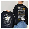 Basgiath War College Graphics 2-Sided Sweatshirt, Fourth Wing Not Comfort colors Shirts for men and women Hoodie
