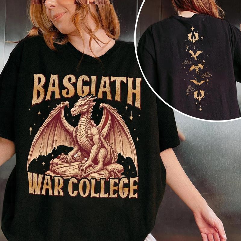 Basgiath War College Retro Shirt, Fourth Wing Merch, Riders Quadrant Shirt, Fly Or Die Tee, Onyx Storm New Merch Hoodie,...