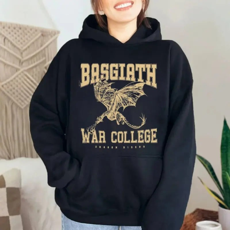 Basgiath War College Shirt, Fourth Wing Sweatshirt, Dragon Rider Hoodie, Rebecca Yoros, Fourth Wing, Violet Sorrengail,...