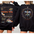 Basgiath War College Sweatshirt, Women's 2sides Fourth Wing, The Empyrean Series, Violet Sorrengail Fantasy Book Lover...
