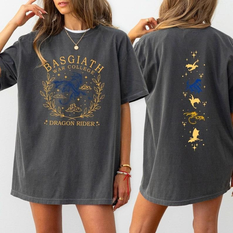 Basgiath War College T-shirt, Fourth Wing Shirt, Dragon Rider Tshirt Hoodie, Sweatshirt | GrindPrints.com