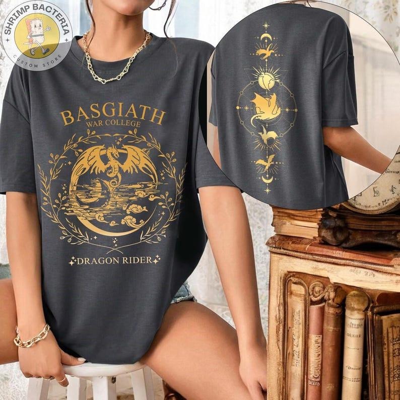 Basgiath War College T-shirt, Fourth Wing Shirt, Violet Sorrengail, Bookish Shirt, Xaden Riorson, Rebecca Yarros, Fantasy...