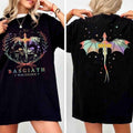 Basgiath War College Two Sided Shirt, Dragon Rider Shirt, Fourth Wing Shirt, Violet Sorrengail, Xaden Riorson, Fantasy...