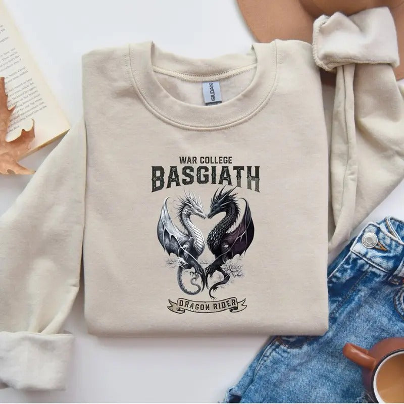 Basgiath War College, Dragon Rider Sweatshirt, Bookish Hoodie, Dragon Rider, Violet Sorrengail, Xaden Riorson, Riders...