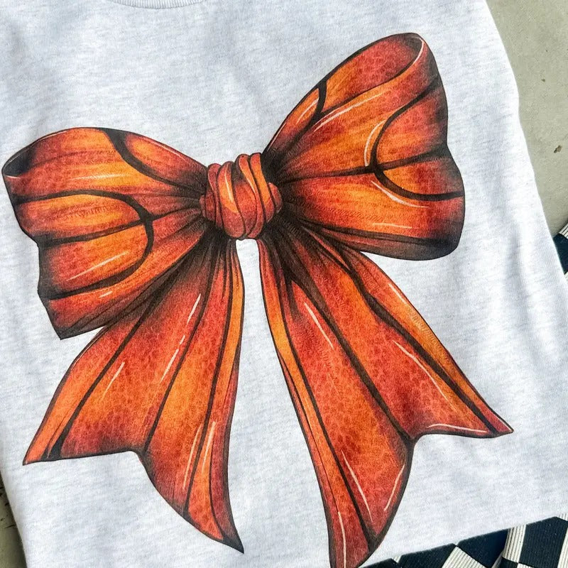 Basketball Bow Graphic Top T-Shirts, Hoodie, Sweatshirt | GrindPrints.com
