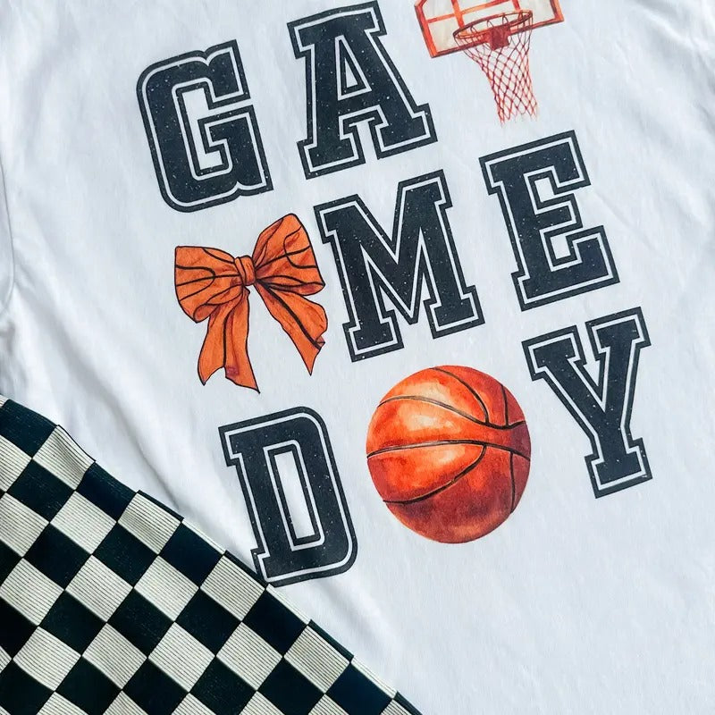 Basketball Gameday Graphic Top T-Shirts, Hoodie, Sweatshirt | GrindPrints.com
