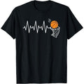 Basketball Heartbeat Basketball Lover Made USA T-Shirts, Hoodie, Sweatshirt