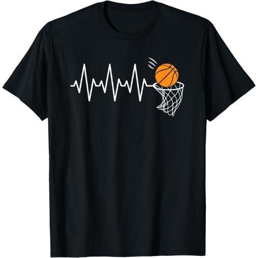 Basketball Heartbeat Basketball Lover Made USA T-Shirts, Hoodie, Sweatshirt