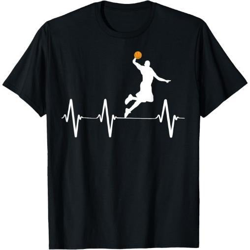 Basketball Heartbeat Shirts Made USA T-Shirts, Hoodie, Sweatshirt