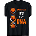 Basketball It's In My  Print, Men's Crew Neck Short Sleeve Cotton T-shirt, Casual Comfy Top For Daily Wear made in usa...