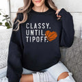 Basketball Sweatshirt for Basketball Mom, Classy Until Tipoff Sweater, School Spirit MaMa, Basketball Game Day Sweaters...