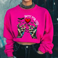 Batty for You Black or Heliconia Crewneck Sweatshirt, T Shirt, or Hoodie Pullover | Punk, Alt, Grunge, Goth, Skeleton...