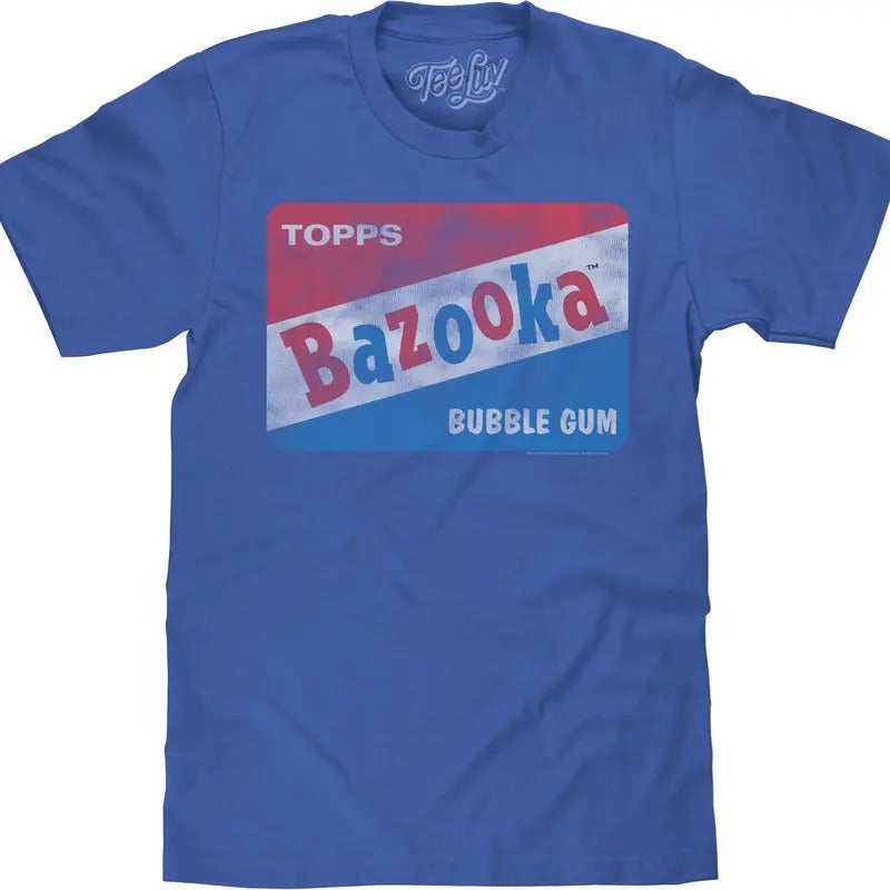 Bazooka Bubble Gum Big & Tall T-Shirt - Blue Hoodie, Sweatshirt | GrindPrints.com