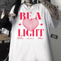 Be A Light Unisex Washed T-Shirt, Outdoors T-Shirt, Cotton Unisex T-Shirt Hoodie, Sweatshirt | GrindPrints.com