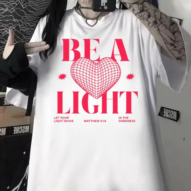 Be A Light Unisex Washed T-Shirt, Outdoors T-Shirt, Cotton Unisex T-Shirt Hoodie, Sweatshirt | GrindPrints.com