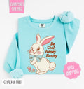 Be Cool Honey Bunny Comfort Colors Sweatshirt, Easter Sweatshirt, Cute Bunny Sweatshirt T-Shirts, Hoodie | GrindPrints.com