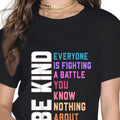 Be Kind Everyone Plus-Size Printed Short-Sleeved T-shirt For Men And Women Hoodie, Sweatshirt | GrindPrints.com