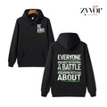 Be Kind Everyone You Meet Is Fighting A Battle You Know Nothing About Hoodie Casual Street Style Fleece Fabric Pullover...