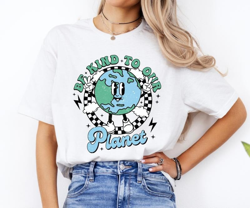 Be Kind To Our Planet Shirt, Be Kind To The Planet Shirt, Sea Plastic Free Tee, Unisex T-Shirt, Gifts For Male Men Him,...
