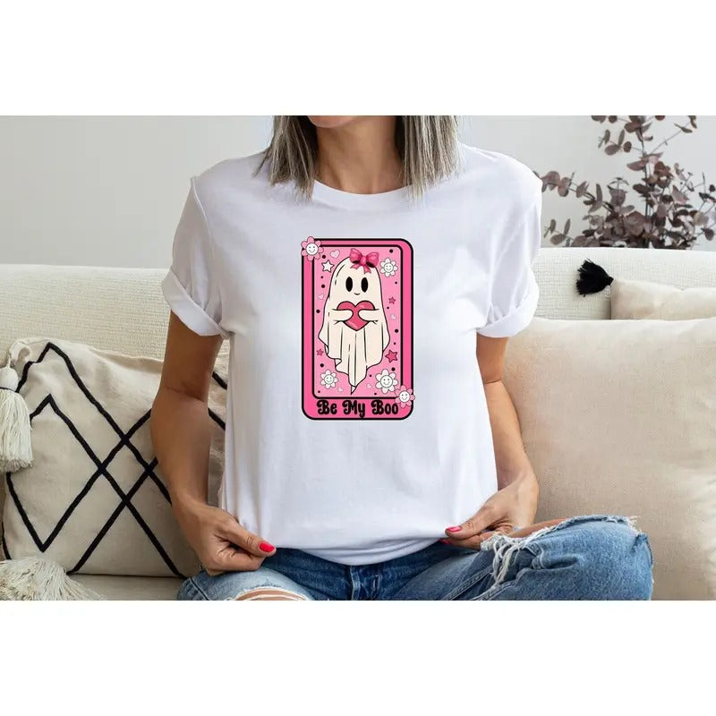 Be My Boo Shirt, Cute Ghost Shirt, Valentines Day Shirt, XOXO Shirt, Heart Shirt, Love Ghost Shirt, Cute Boo Shirt, Cute...