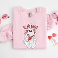 Be My Boo Sweatshirt, Ghost Sweater, Valentines Day Shirt, XOXO Sweatshirt, Women Valentines Day Sweatshirt, Heart...