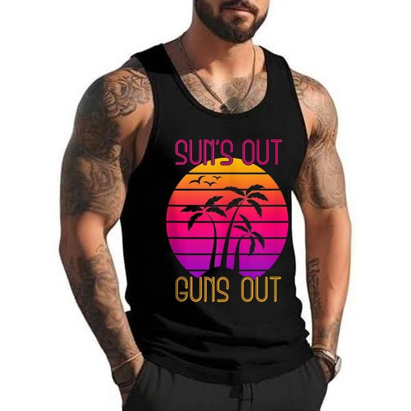 Beach 1980s Fashion 80s Vintage Retro Unisex Tank Top, Cotton, Size S-3XL T-Shirts, Hoodie, Sweatshirt | GrindPrints.com