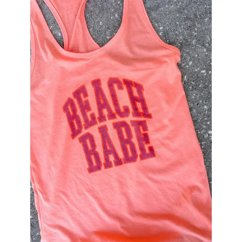 Beach Babe Graphic Tank T-Shirts, Hoodie, Sweatshirt | GrindPrints.com